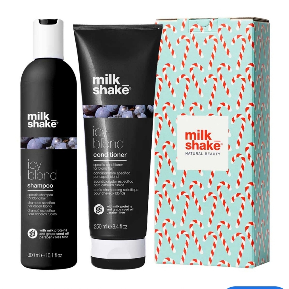 milk_shake Icy Blond Black shampoo & Conditioner x Neutralize yellow tones set